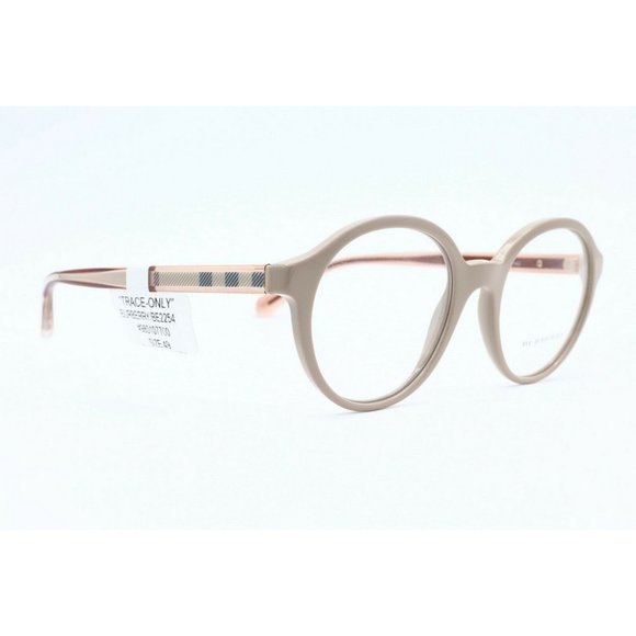 New Burberry B 2254 3281 Round Beige Women\'s Eyeglasses Frames 49mm main image 4